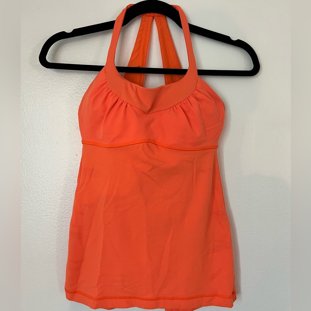 Lululemon Orange Tank Top Size 4